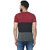 Odoky Mens Multicolor Block Print Cotton Blend Round Neck T-Shirt