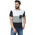Odoky Mens Multicolor Block Print Cotton Blend Round Neck T-Shirt