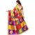 Sharda Creation Printed, Geometric Print Kanjivaram Poly Silk, Cotton Silk Saree  (Multicolor, Purple, Yellow)
