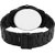 HRV Black Stainless Steel Mens Wristwatch with Sleek Black Chain Strap