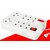 Imported Extension Cord Board with 4 yard wire - 8 Socket - 6 AMP - Power Strip ON / OFF Switch and indicator .2 core Ro