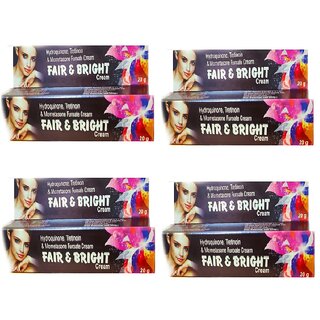 (Pack of 4) Fair & Bright Face Cream  Skin Lightening, Hydrating & Radiance Boosting Cream