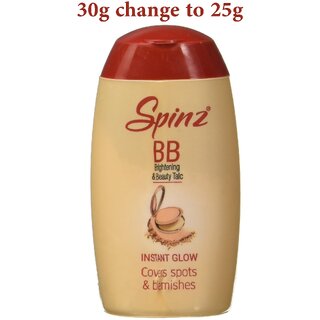 Spinz BB Talc, instant glow cover spots  blemishes 30g