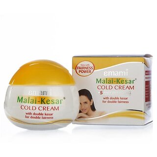 Emami Malai Kesar Cold Cream 30ml - Pack Of 2.