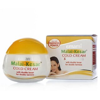 Emami Malai Kesar Cold Cream 30ml - Pack Of 3.