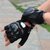 Probiker Leather Riding Half Finger Motorcycle Gloves Black, XL