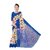 SVB Saree Blue Flower Printed Saree
