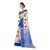 SVB Saree Blue Flower Printed Saree