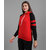 Vivient Women Color Block (Red  Black) Sweatshirt