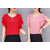 Vivient Women Red And Pink Moti Top Combo