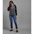 Vivient Women Grey Hooded sweatshirt