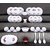 Arni Plastic Exclusive and Microwave Safe, Platic Printed Round Dinner Set of 38 Pieces