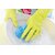 Eastern Club Rubber Hand Gloves Reusable Set Of 1 Pairs For Washing, Cleaning Kitchen Garden(Color May Vary)