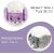 Multi Color Girls/Boys Warm Winter Face Mask Plush Ear Muffs Covers Pack of-1 (5 Years to 13 Years)