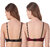 Empisto Branded Black,Brown color Cotton Fabric Line Bra