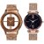 HRV Men and Women Magnet-Roman Open Dial Analog Watch