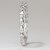 Heart Shaped Silver Plated American Diamond Metal Bracelet For Women
