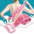 Eastern Club Silicone Bath Body Brush, Exfoliating Long Silicone Body Back Scrubber Multicolor