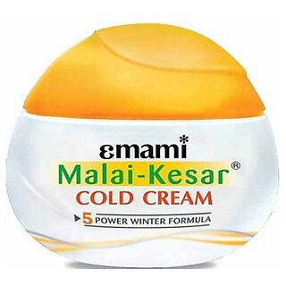 Emami Cold Cream with Herbs  Malai-Kesar  Deep Nourishing Winter Moisturizer (30ml)