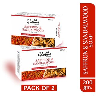 Globus Naturals Sandalwood Soap 100 gm, Set of 2