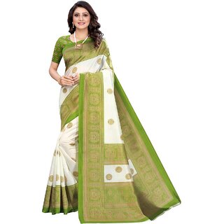 SVB Saree  Green Colour Geometric Printed Saree