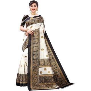 SVB Saree  Black Colour Geometric Printed Saree