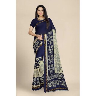 SVB Saree Women's  Georgette Printed saree With Blouse