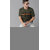 Odoky Olive Black &Orange Round Neck T-Shirt For Men