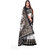SVB Saree White  & Black Art Silk Printed Saree