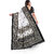 SVB Saree White  & Black Art Silk Printed Saree