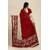 SVB Saree Red Georgette Printed Saree With Blouse