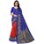 SVB Saree Red And Blue Colour Art Silk Printed Saree