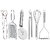Oc9 Wire Grater and Utility Pakkad and Pizza Cutter and Egg Whisk and Roti Chimta and Potato Masher for Kitchen