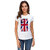 UDNAG Unisex Round Neck Graphic 'Flag | Union Jack UK' Polyester T-Shirt White