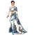 SVB Saree  Sky Blue Colour Georgette Floral Printed Saree