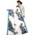 SVB Saree  Sky Blue Colour Georgette Floral Printed Saree