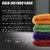 Microfiber Cleaning Cloths, 2pcs 40x40cms 340GSM Multi-Colour Wash Cloth for Kitchen Car Window Stainless Steel Cleaning
