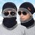 Snow Proof Inside Fur Wool Unisex Beanie Cap with Neck Warmer  Winter Hat for Men  Women (Multi Color)