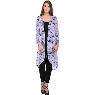 PURYS White Floral Shrugs for Women