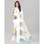 SVB Saree White And Green  Colour Georgette Printed Saree