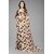 Coffee Colour Pure Georgette Printed Saree With Blouse Piece