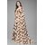 Coffee Colour Pure Georgette Printed Saree With Blouse Piece