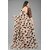 Coffee Colour Pure Georgette Printed Saree With Blouse Piece
