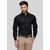 Baleshwar Men Black Solid Formal Shirt (Pack of 1 )