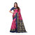 SVB Saree Pink & Blue Art Silk Printed Saree