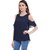 Purys Women Dark Blue Solid Regular Top
