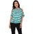 Purys Women Green Striped Regular Top