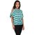Purys Women Green Striped Regular Top