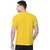 Printed Men Yellow Round Neck Polyester Casual T-Shirt
