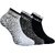 (Pack of 3) AEROHAVEN Men's Premium Cotton Cushion Sports Solid Ankle Socks, Free Size - S008, (Multicolored)